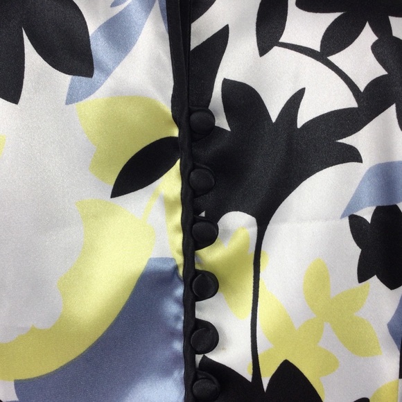 J.R. Nites Evening Jacket, Blue/Yellow/Black Floral, 10 - Picture 4 of 5